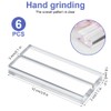 Postcard Holder Card Stand, Pack of 6 Transparent Acrylic Place