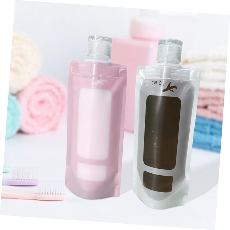 Ipetboom 20pcs Travel Pouch for Shampoo Conditioner and Lotion Stand-up
