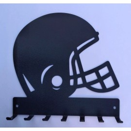 Centinela Football helmet wall key holder hanger metal wall key rack 7 Hooks 12"