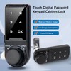 Touch Digital Password Keypad Cabinet Lock 20mm Black Electronic Anti