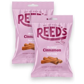 Reed’s Original Cinnamon Hard Candy – Classic Spicy-Sweet Flavor – Individually Wrapped, Natural & Artificial Flavors, 6.25 oz Bag (177g) (Pack of 2)