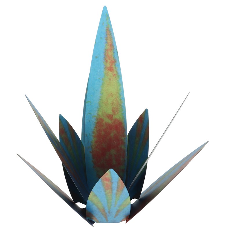 9PCS Tequila Rustic Sculpture Waterproof DIY Metal Agave Plant for