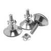Circe-eu M8 Adjustable Furniture Leveling Feet with T-Nut 40x30mm 10pcs