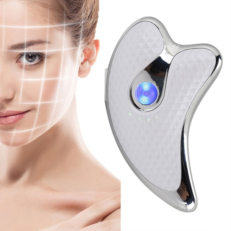 Microcurrent Facial Scraper Massager Electric Face Lifting Firming Beauty Scraping