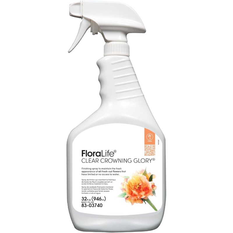 FloraLife Clear Crowning Glory - Liquid Shield Finishing Spray for