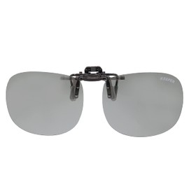 Cliponkeeper 9311 Polarized Front Clip-on Sunglasses, Sunglasses, UV Protection, Large Size, Ultra Lightweight, Flip-up Type, Unisex,, Polarized Super L.SM
