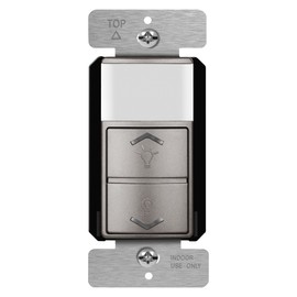 TOPGREENER Motion Sensor Light Switch Dimmer, Electronic Dimmer with PIR Motion Sensor, Occupancy & Vacancy Modes, 150W LED/CFL, Single-Pole, UL Listed, TDODS5-120-NK, Nickel…