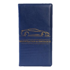 Car Registration and Insurance Holder,PU Leather Wallet for Car Registration - Car Interior Accessories Document Wallet for Driver's License, Cards, Documents