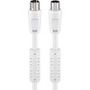Wentronic 50724-GB Coaxial Cable, Coaxial Plug to Coaxial Jack 2.5m