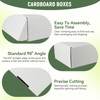 9"x6"x2" Shipping Boxes Set of 2, White Corrugated Cardboard Box