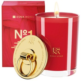 ESNA HOME Premium Scented Candle, Valentines Day Gifts for Her, Highly Scented All Natural Soy Candle, Lavender Essential Oil, Housewarming for Women, Engagement Gift for Her, Home Decor, 8.8oz 50hrs