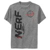 Hasbro Boys Nerf Tactics Boy's Performance Tee T Shirt, Charcoal