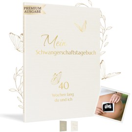 HuBorns - Pregnancy Diary to Record Every Moment Week after Week with Space for Photos and Ultrasound, Pregnancy Book to Fill in and Record the Most Beautiful Memories