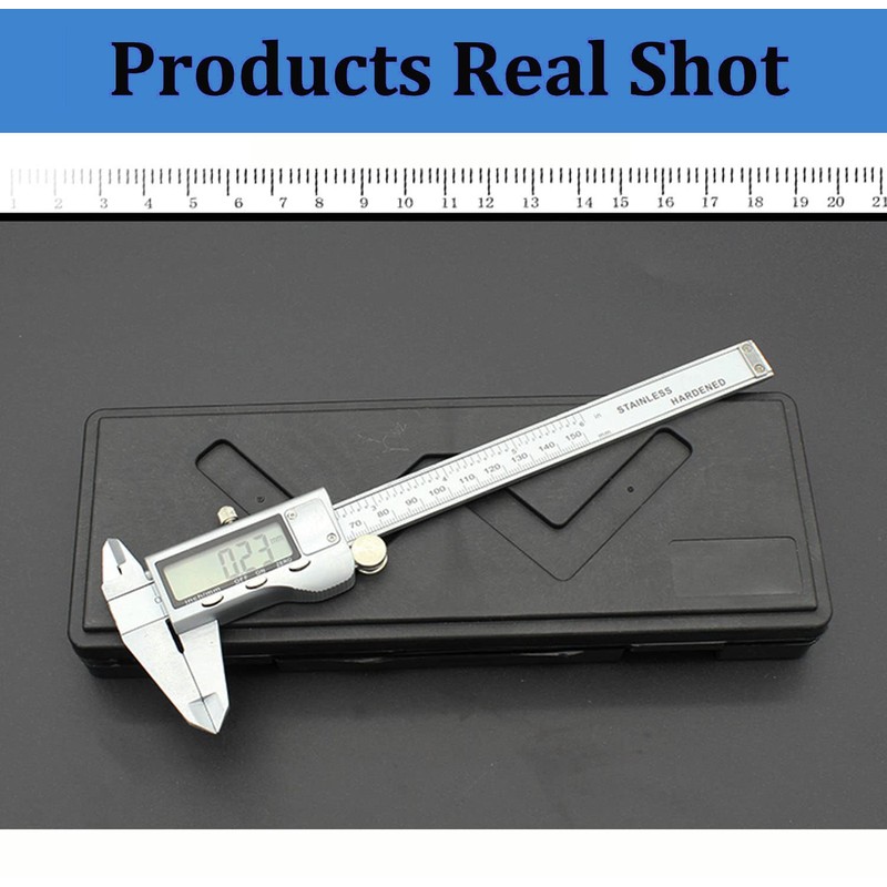 Digital Caliper, Vernier Caliper Stainless Steel Calipers, 6 Inch/150mm Micrometer