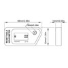 Inductive Digital Tach Hour Meter IP68 Waterproof Motorcycle RPM Counter