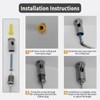 Suspension Cables Kit, Zliger 8 PCS Lamp Holder Suspension Cables