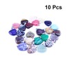 OHPHCALL Natural Stone Heart Pendants Necklace Accessories Jewelry Crafting Set