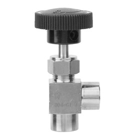 BSPP Female Thread Needle Valve Stainless Steel Straight Angle Type Stop Valve for Water Gas Oil Fuel(1/4)