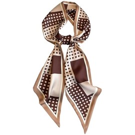 DYUXIRT Head Scarf Purse Handle Neck Satin Hair Scarfs For Bag Lightweight Silky Long Thin Women's Fashion Scarves 59 * 5.9”-H25