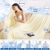 PHF Reversible Cooling Blanket Twin Size,Ultra Soft Arc-Chill Q-Max>0.4 Summer
