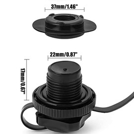 QINBINENG 2 Pcs Air Valve Inflatable Boat Spiral Air Plugs One Way Inflation Replacement Screw Boston Valve for Rubber Dinghy Raft Kayak Pool Boat Airbeds