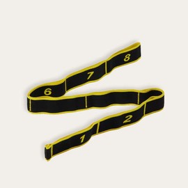 Yoga Strap for Stretching, Yoga Bands with Extra Adjustable D-Ring Buckle, Yoga Belt, Pilates Straps, Non-Slip Sturdy Stretching Belt for Yoga, Pilates, Gym Exercise (Yellow)