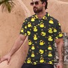 Xdceu Men’s Yellow Duck Golf Polo Shirts Funny Rubber Duck