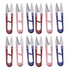 12Pcs Thread Snips Spring Action Mini Size Portable Durable Easy