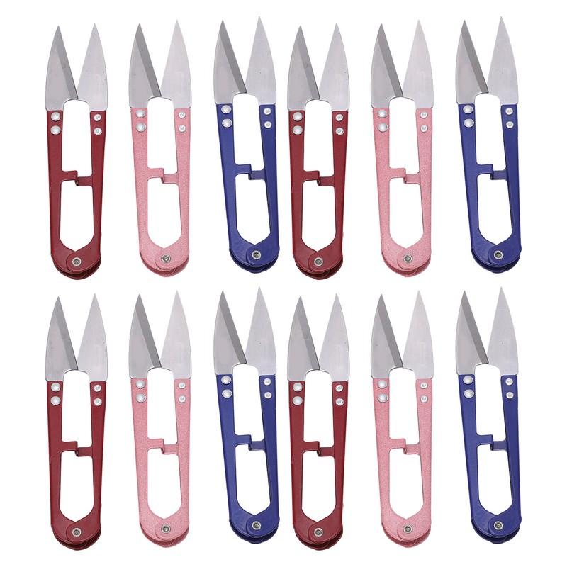 12Pcs Thread Snips Spring Action Mini Size Portable Durable Easy