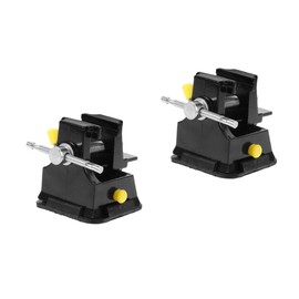 TEHAUX 2 pcs Mini Tabletop Bench Vise with Suction Base Compact Carving Clamp for Jewelry Model Making Crafting Durable High Density Design for Fine Engraving Polishing