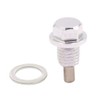 MACHSWON M12 X 1.75mm Thread Silver Tone Magnetic Car Oil
