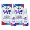 Clear Eyes Cool Confort Gotas Ojos Rojos Secos Promo 2x15ml
