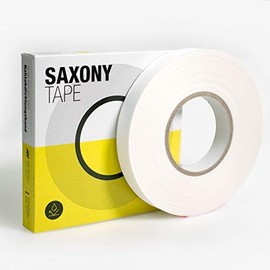 Saxony Tape Night Sealing Tape, 0.32 mm, White Fabric Top, Suitable for Breathable Clothing, Wide Usage (Technical Clothing, Shoes, Equipment, Tents) (10 m x 22 mm)