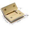 Heavy Duty Shower Glass Door Hinge,Solid One-Piece Precision Cast with