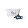 VERTBAUDET Children's Toiletry Bag with Stitching Oeko-Tex Wool White, wool