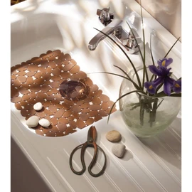 interDesign Pebblz Sink Large Sink Mat, Amber