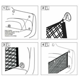 EACCESSORIES EA Rear Trunk Organizer Cargo Net for Subaru WRX/WRX STi 2012-2014 – Envelope Style Cargo Net for Hatchback-Premium Mesh Elastic Car Trunk Organizer–Compatible with Subaru WRX/WRX STi