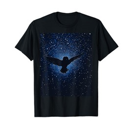 Starry Owl Night Sky Wildlife T-Shirt