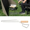 Fire Pit Tongs Heavy Duty Stainless Steel Lengthen Widen Thicken