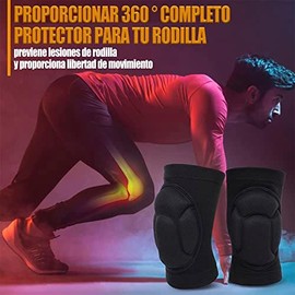 Rodilleras Voleibol, Rodilleras Deportivas, Rodilleras de Esponja Gruesa, Rodilleras Transpirables para Prevención de Colisiones para Deportes al