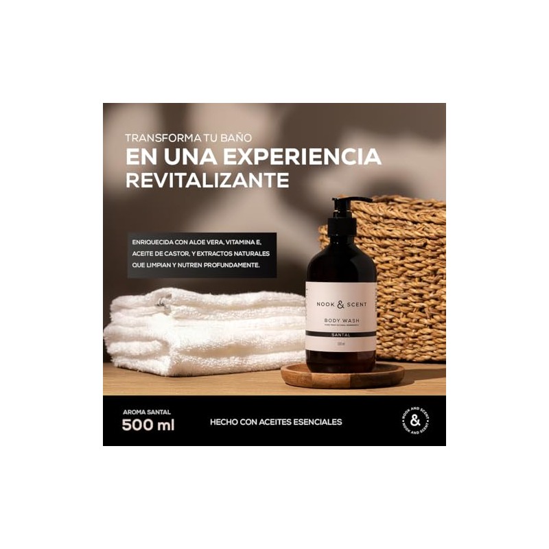 Body Wash Santal | 500 ml | Limpieza e Hidratación