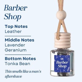 Scented Car Air Freshener - Long Lasting Car Diffuser - Last 60+ Days:_Barber Shop