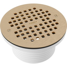 PROFLO PF42846 6" Brass Grate with 4" Adjustable Drain - Brass