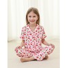 BambooBud Girls' Pajamas Kids Toddler 2 Piece Pjs Set Button