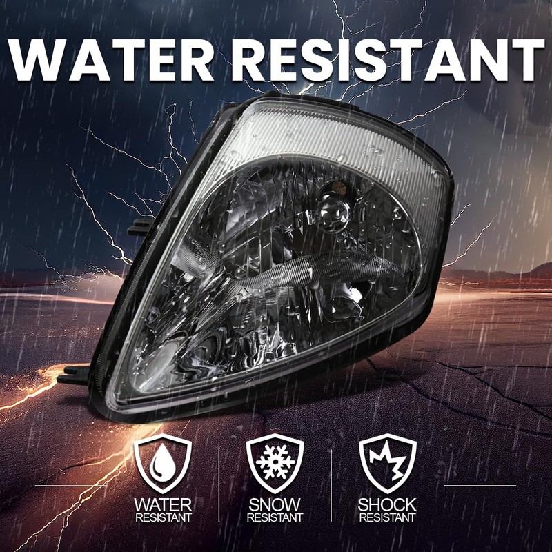 Spec-D Tuning Jdm Chrome Clear Headlights Compatible with 2000-2005 Mitsubishi