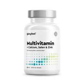 Gloryfeel High-Dose Multivitamins – 450 Tablets, Valuable Minerals and All A-Z Vitamins – 15 Months’ Supply – Supports the Immune System – Laboratory Tested without Additives, Made in Germany
