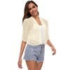 Famrrifuu Bolero Women's Chiffon Festive Shoulder Jacket Half Sleeve Elegant