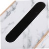 WOONEKY Luxury Marble Pattern Tissue Holder Modern Napkin Organizer for