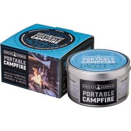 Endless Summer Portable Fire Pit - Compact Campfire With 3+ Hours Burn Time, No Embers, No Wood - Reusable and Easy to Light for Smores, Picnics, Camping, and Parties