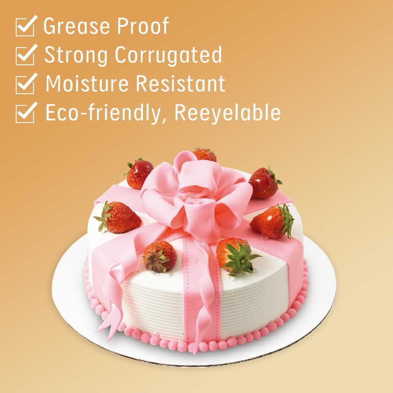 Yeplan Yeplan 25 Packs White Cake Boards,Cake Boards 10 inch